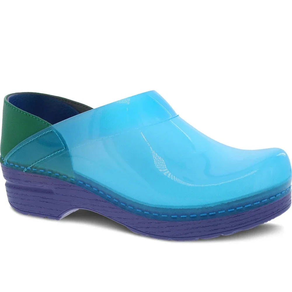 Dansko Professional Clog Women's US 10.5-11 Blue Slip On Comfort Shoes HTAT1494